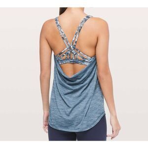 lululemon athletica Blue Strappy Tank Top